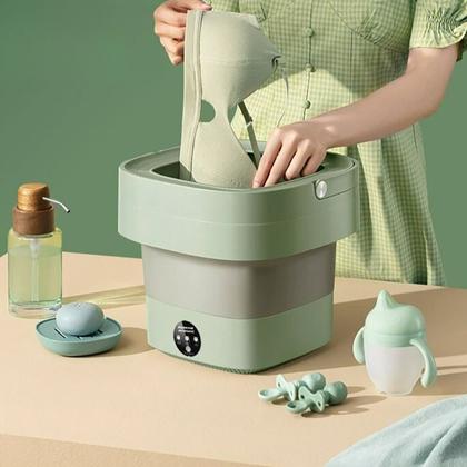 Mini Máquina de Lavar Multifuncional Portátil + REGALOS: 2 Potes Dosificadores