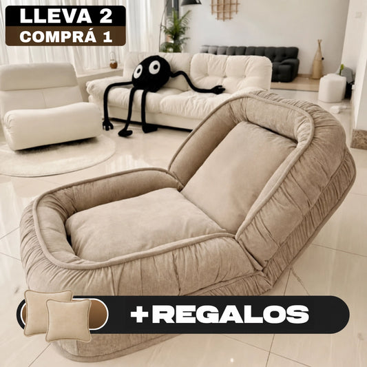 Butaca Puffy Reclinable y Ultra Acolchonado + 2 Almohadas de Regalo
